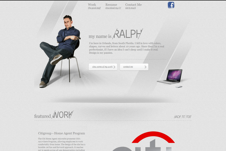 Ralph Millard website preview